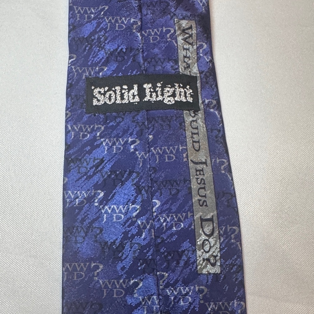 What Would Jesus Do Patterned Tie - Picture 2 of 12